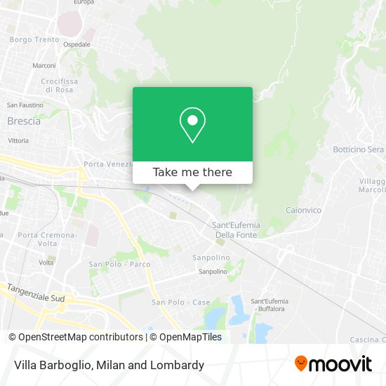 Villa Barboglio map