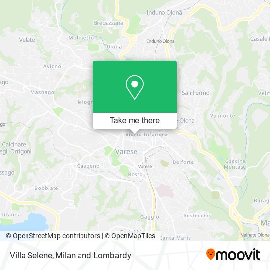 Villa Selene map