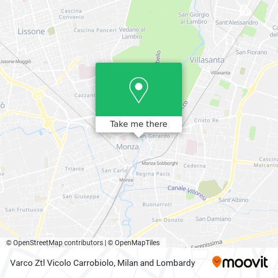 Varco Ztl Vicolo Carrobiolo map