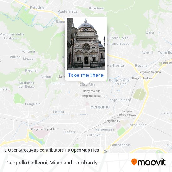 Cappella Colleoni map