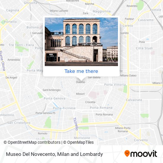 Museo Del Novecento map