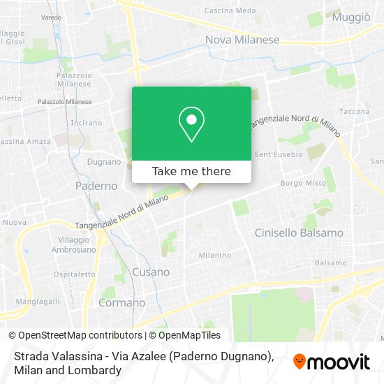 Strada Valassina - Via Azalee (Paderno Dugnano) map