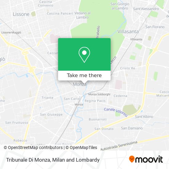 Tribunale Di Monza map
