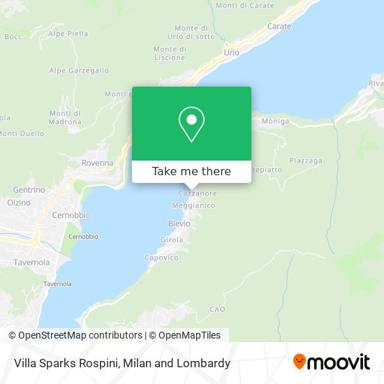 Villa Sparks Rospini map