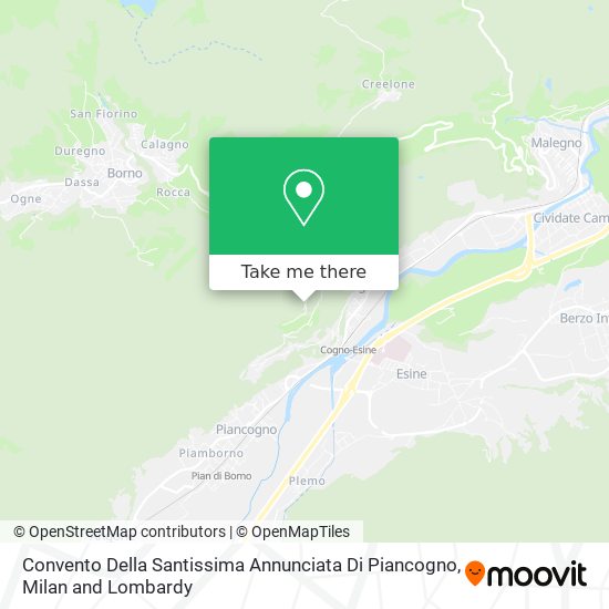 Convento Della Santissima Annunciata Di Piancogno map