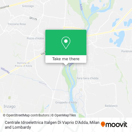 Centrale Idroelettrica Italgen Di Vaprio D'Adda map