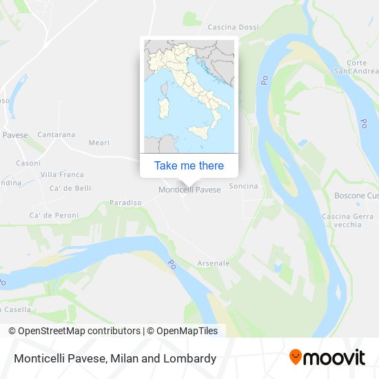 Monticelli Pavese map