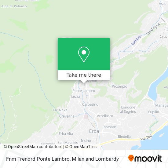 Fnm Trenord Ponte Lambro map