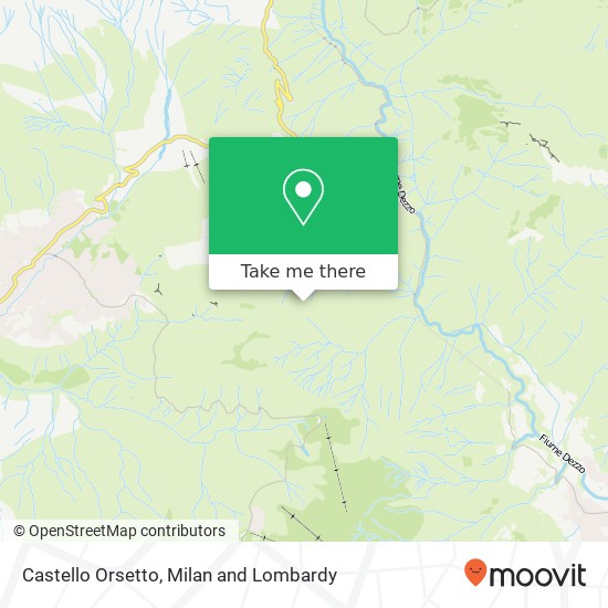 Castello Orsetto map