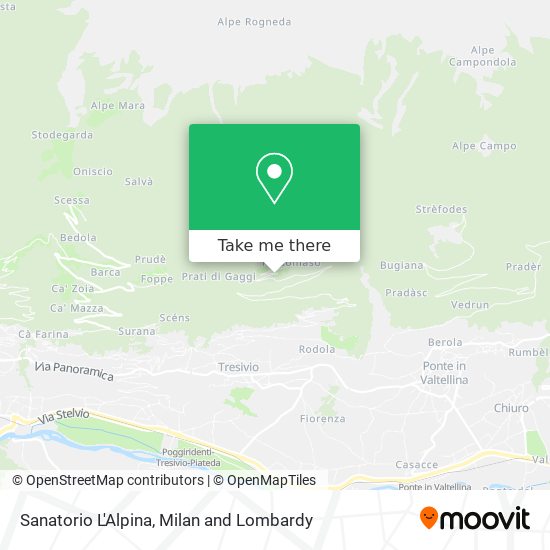 Sanatorio L'Alpina map