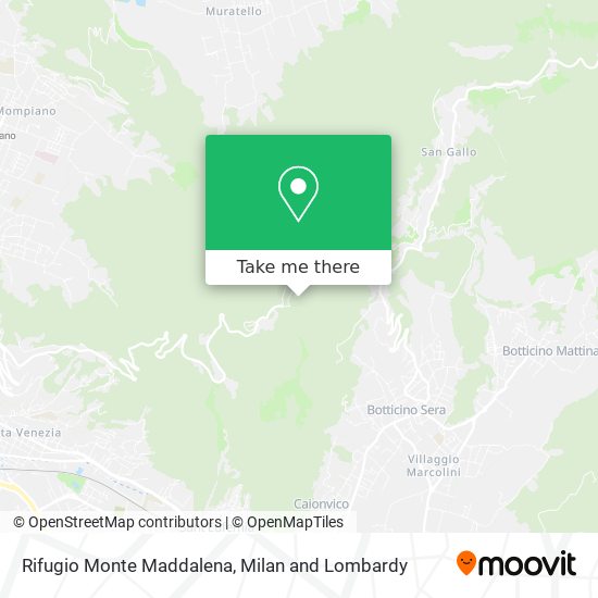 Rifugio Monte Maddalena map