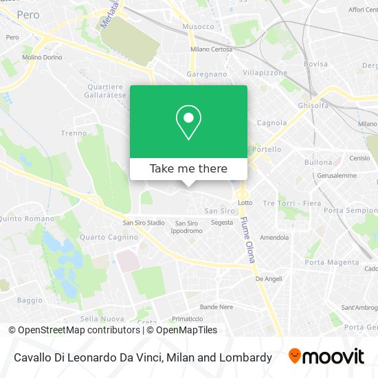 Cavallo Di Leonardo Da Vinci map