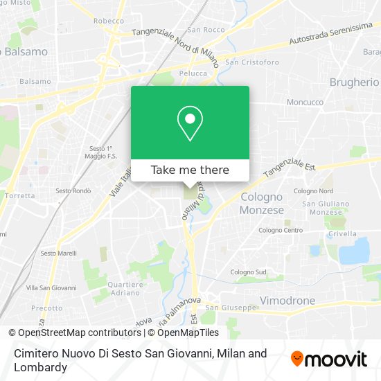 Cimitero Nuovo Di Sesto San Giovanni map