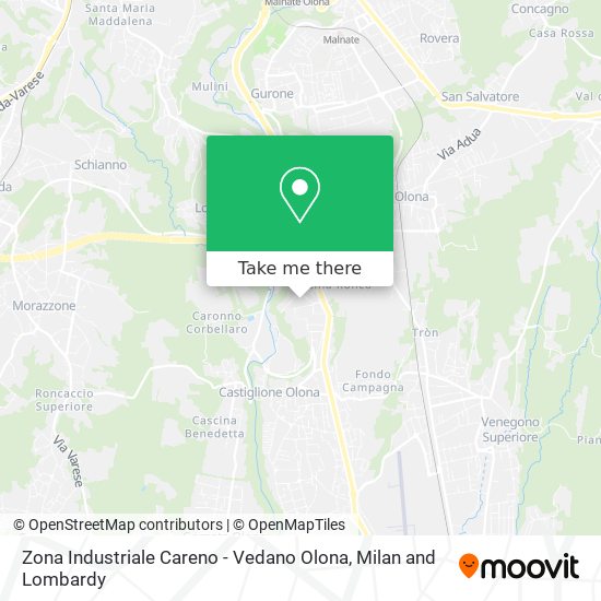 Zona Industriale Careno - Vedano Olona map