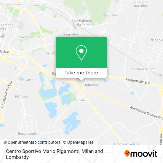 Centro Sportivo Mario Rigamonti map