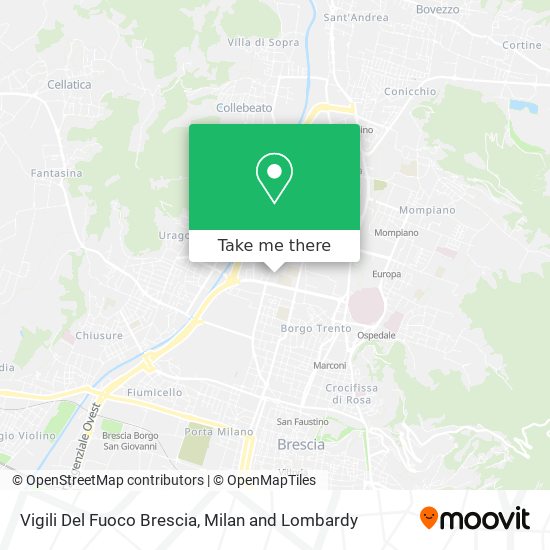 Vigili Del Fuoco Brescia map