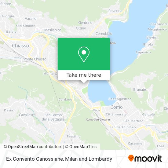 Ex Convento Canossiane map
