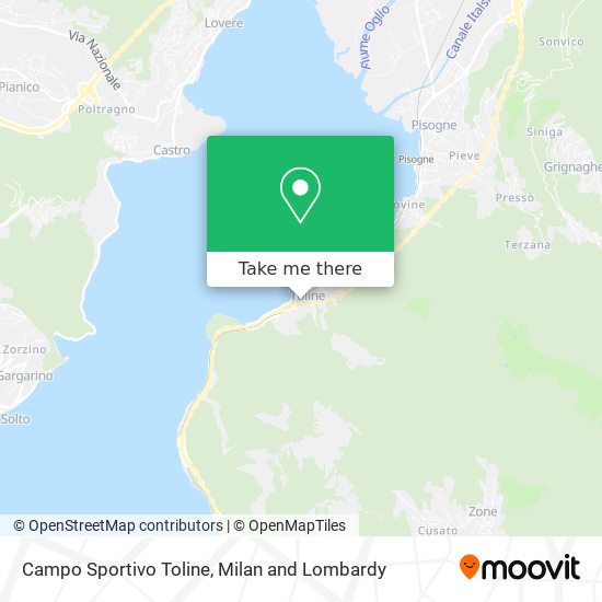 Campo Sportivo Toline map
