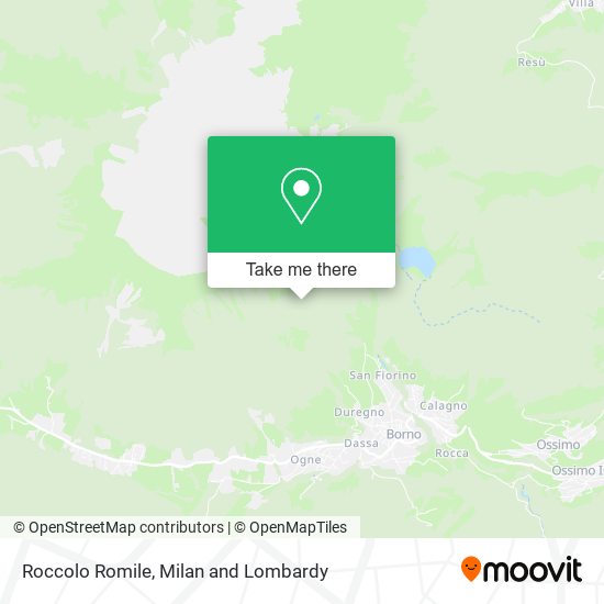 Roccolo Romile map