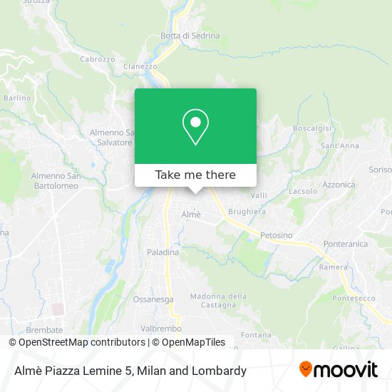 Almè Piazza Lemine 5 map