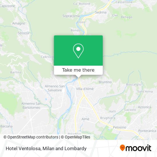 Hotel Ventolosa map