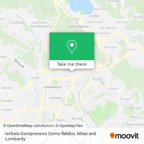 Istituto Comprensivo Como Rebbio map