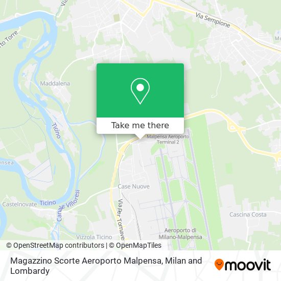 Magazzino Scorte Aeroporto Malpensa map