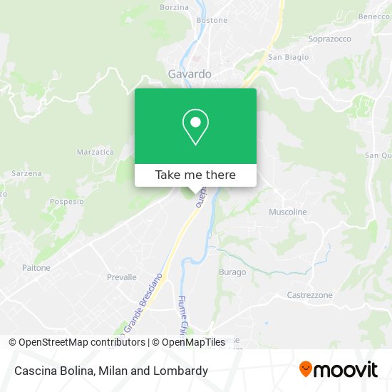 Cascina Bolina map
