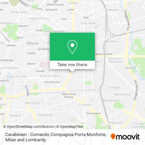Carabinieri - Comando Compagnia Porta Monforte map