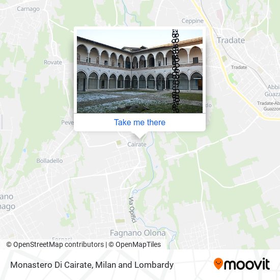 Monastero Di Cairate map