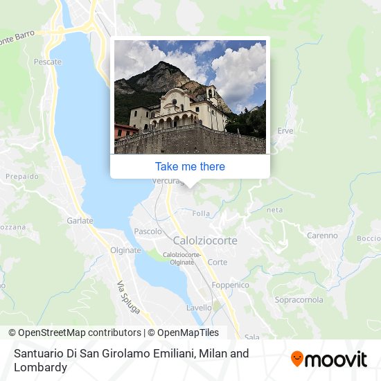 Santuario Di San Girolamo Emiliani map