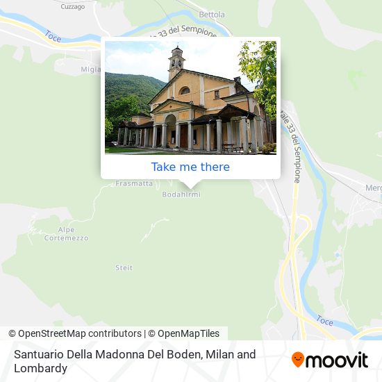 Santuario Della Madonna Del Boden map
