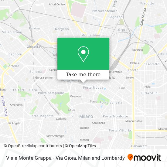Viale Monte Grappa - Via Gioia map