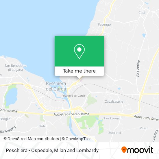 Peschiera - Ospedale map