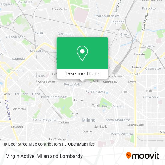 Virgin Active map