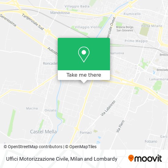 Uffici Motorizzazione Civile map