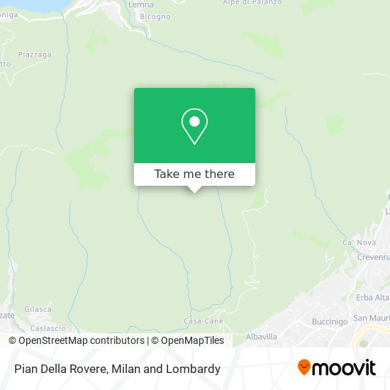 Pian Della Rovere map