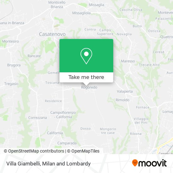 Villa Giambelli map