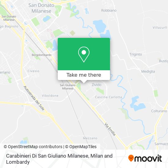 Carabinieri Di San Giuliano Milanese map