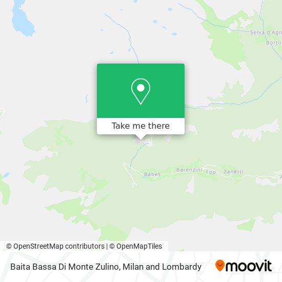Baita Bassa Di Monte Zulino map