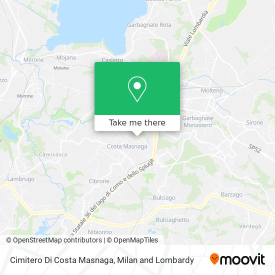 Cimitero Di Costa Masnaga map