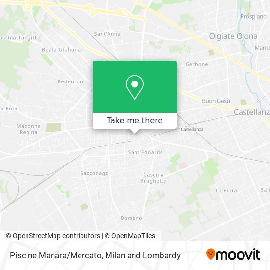 Piscine Manara/Mercato map