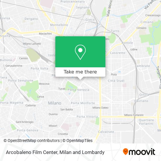 Arcobaleno Film Center map