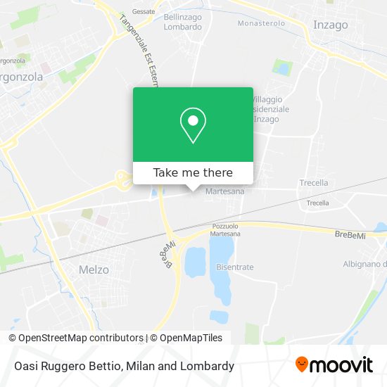 Oasi Ruggero Bettio map