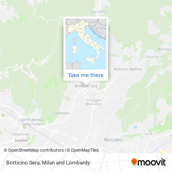 Botticino Sera map