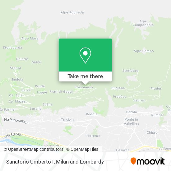 Sanatorio Umberto I map