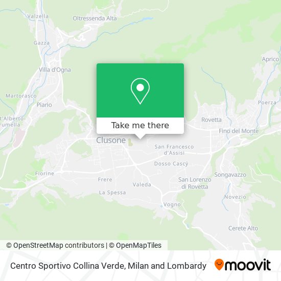 Centro Sportivo Collina Verde map