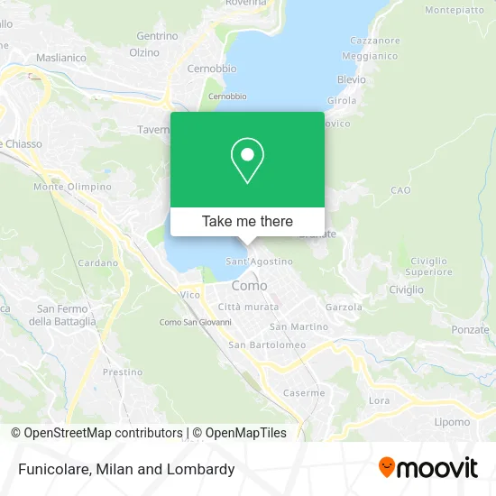 Funicolare map