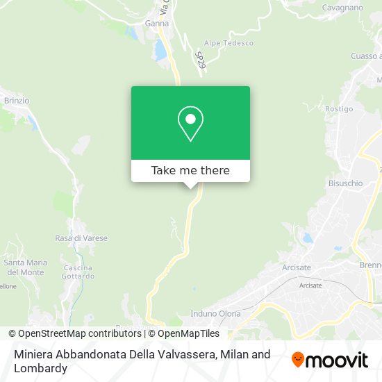 Miniera Abbandonata Della Valvassera map