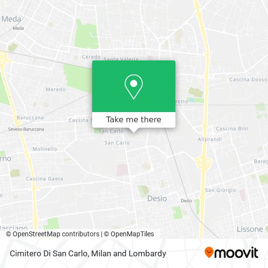 Cimitero Di San Carlo map